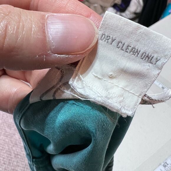 Vintage Sigrid Olsen Secrets Women's Button Down LS Silk Top Blue‎ Size 8 - Picture 15 of 16